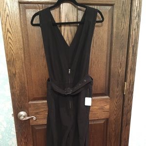 NWT Free People Black Rhodes Pantsuit